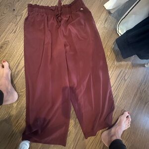 JoyLab Maroon Ruffle Pants